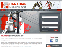 Tablet Screenshot of canadianlinemanjobs.com